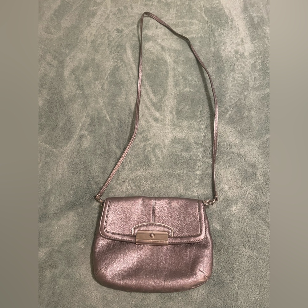 Coach Classic Elegant Metallic Shoulder Bag